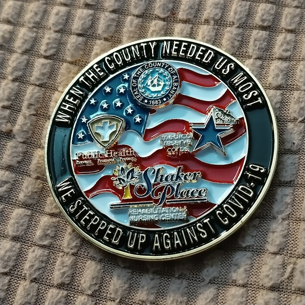 Challenge Coin Stepped Up Against COVID 19